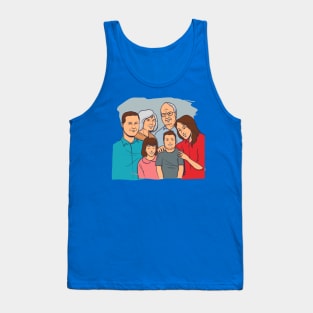 Hand Drawn Family Tank Top